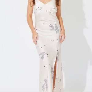 Astoria maxi satin dress