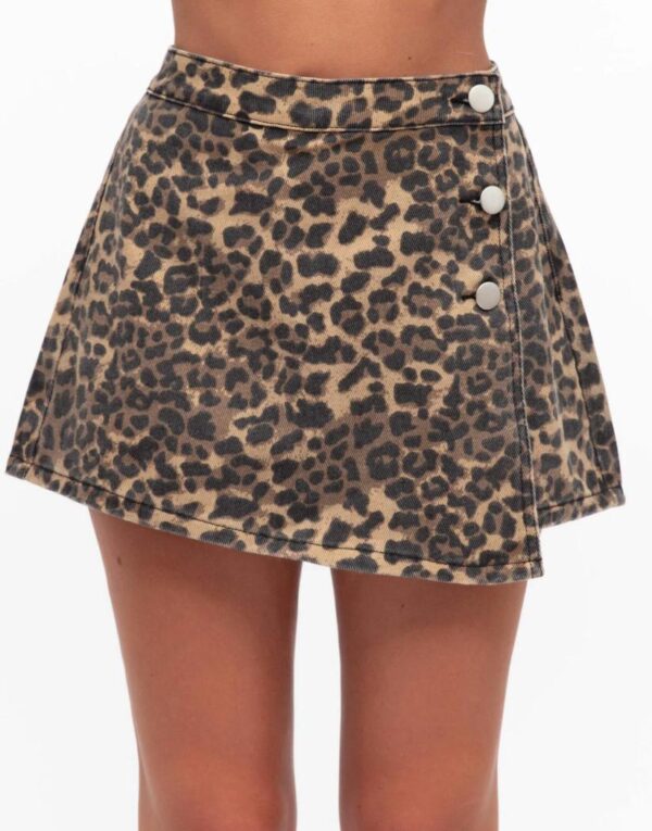 Leopard wrap skirt - Image 2