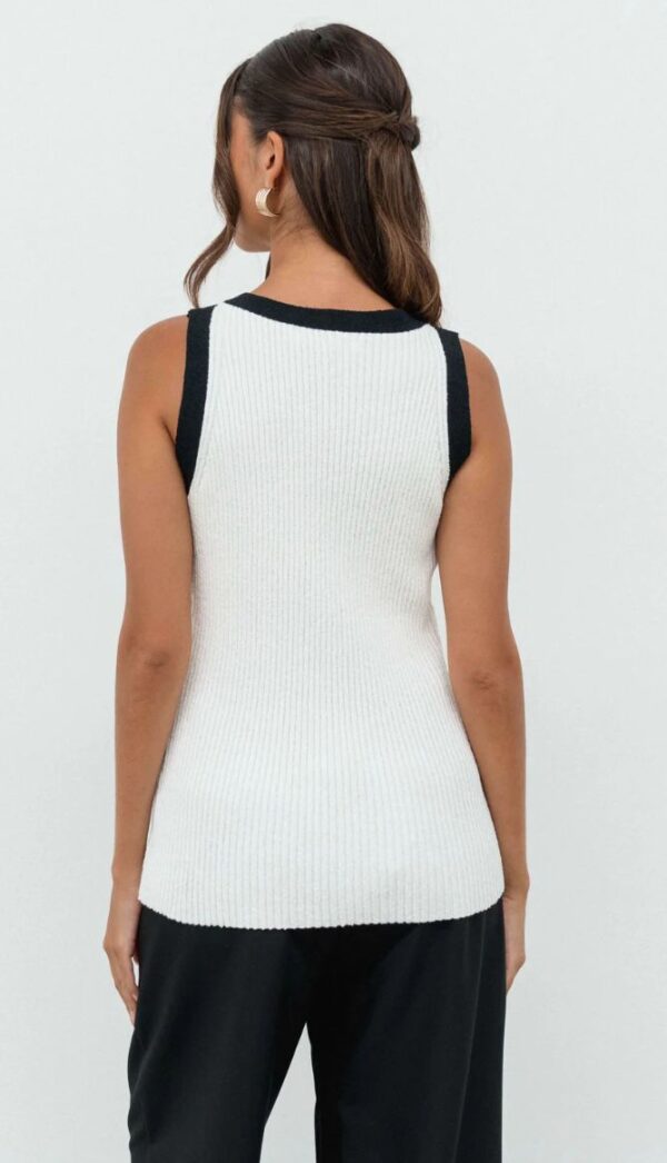 Ribbed knit vest - Image 3
