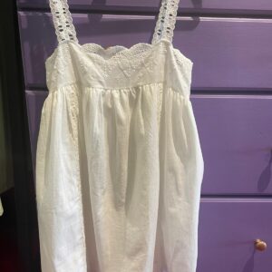 White lace mini dress by Frankie