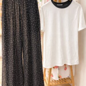 Polka dot pant and top set